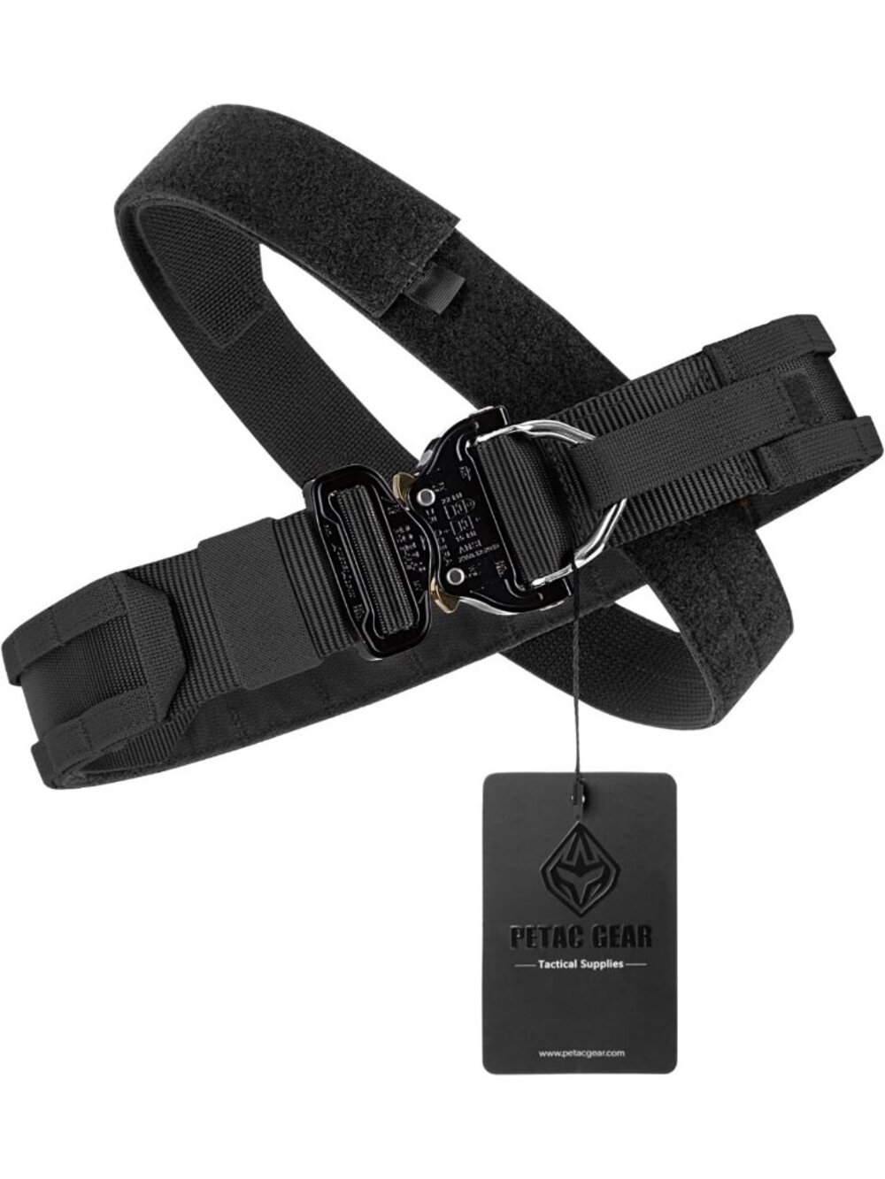 Tactical Heavy-Duty Battle Belt with Cobra Buckle & D-Ring | Molle Rigger Gun